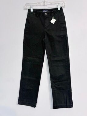 Chaps | Black Casual Big Boys Uniform Casual Pants Straight leg Trousers Size 8